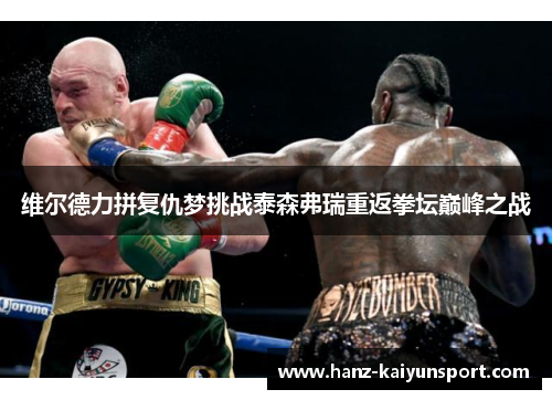 维尔德力拼复仇梦挑战泰森弗瑞重返拳坛巅峰之战